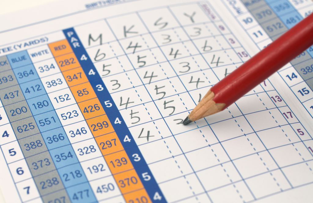 Golf scorecard